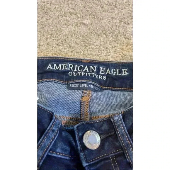 American Eagle Women's Verdugo Crop Skinny Jeans Blue Size 25 - Picture 3 of 4